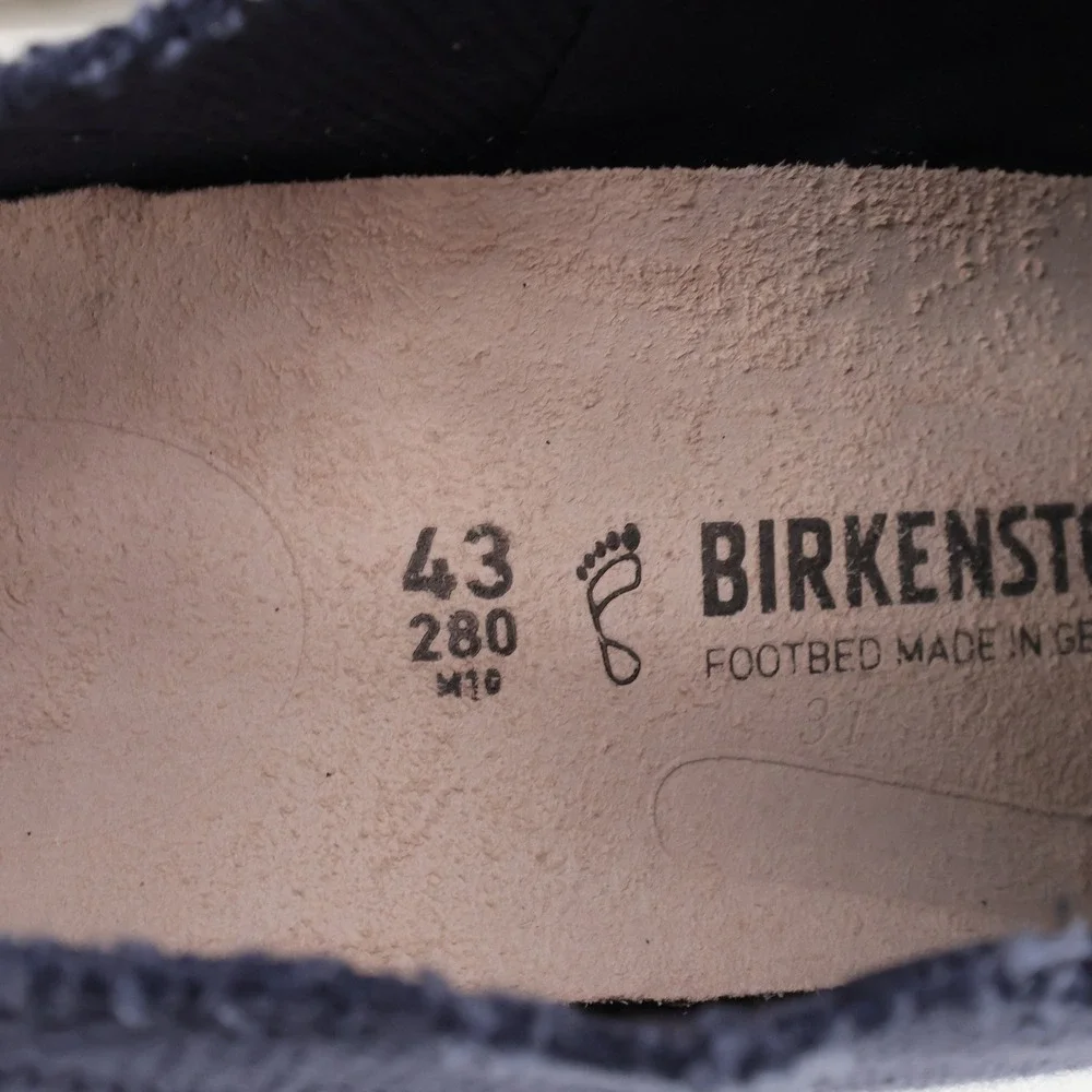 NEW Birkenstock Oswego Canvas Slip On Sneakers Navy Blue Mens 10 43